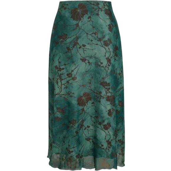 Cider High waist mesh floral mini skirt with elastic waist band - Picture 5 of 6